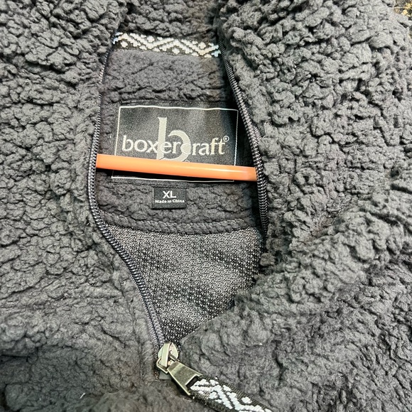 New! Quarter Zip Gray Sherpa XL - Picture 3 of 3